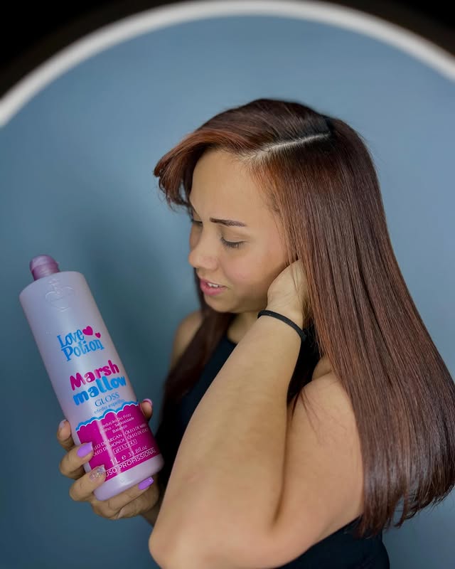 Love Potion Cosméticos - Brilho MarshMallow (Kit de Alisamento Capilar Orgânico Nanoplastia)