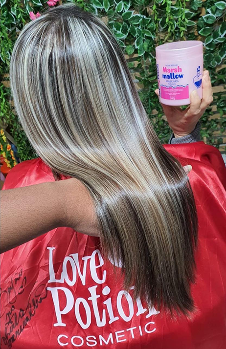 Love Potion Cosméticos - Brilho MarshMallow (Kit de Alisamento Capilar Orgânico Nanoplastia)