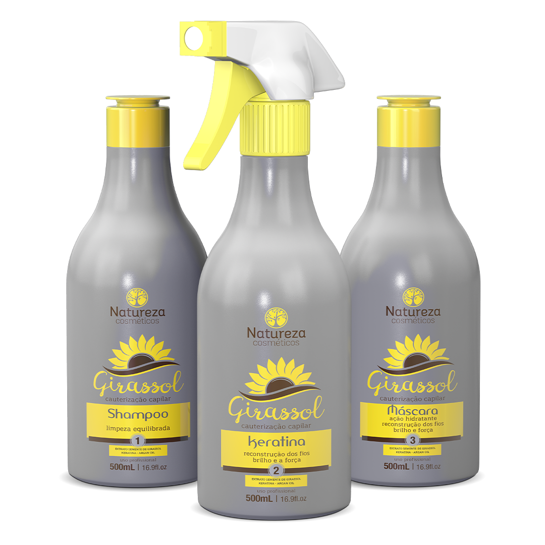 Natureza Cosmeticos - Girassol (Sunflower Cauterization Keratin Kit)