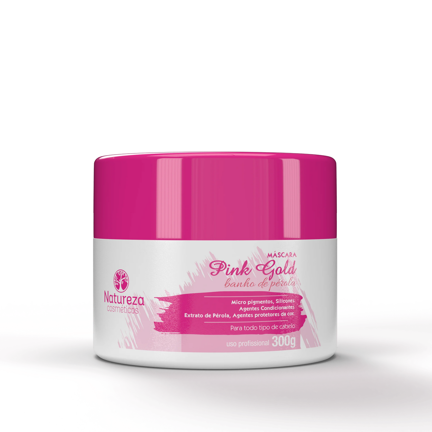 Natureza Cosmeticos - Banho de Perola Pink Gold Mascara (Hair Mask 300g)