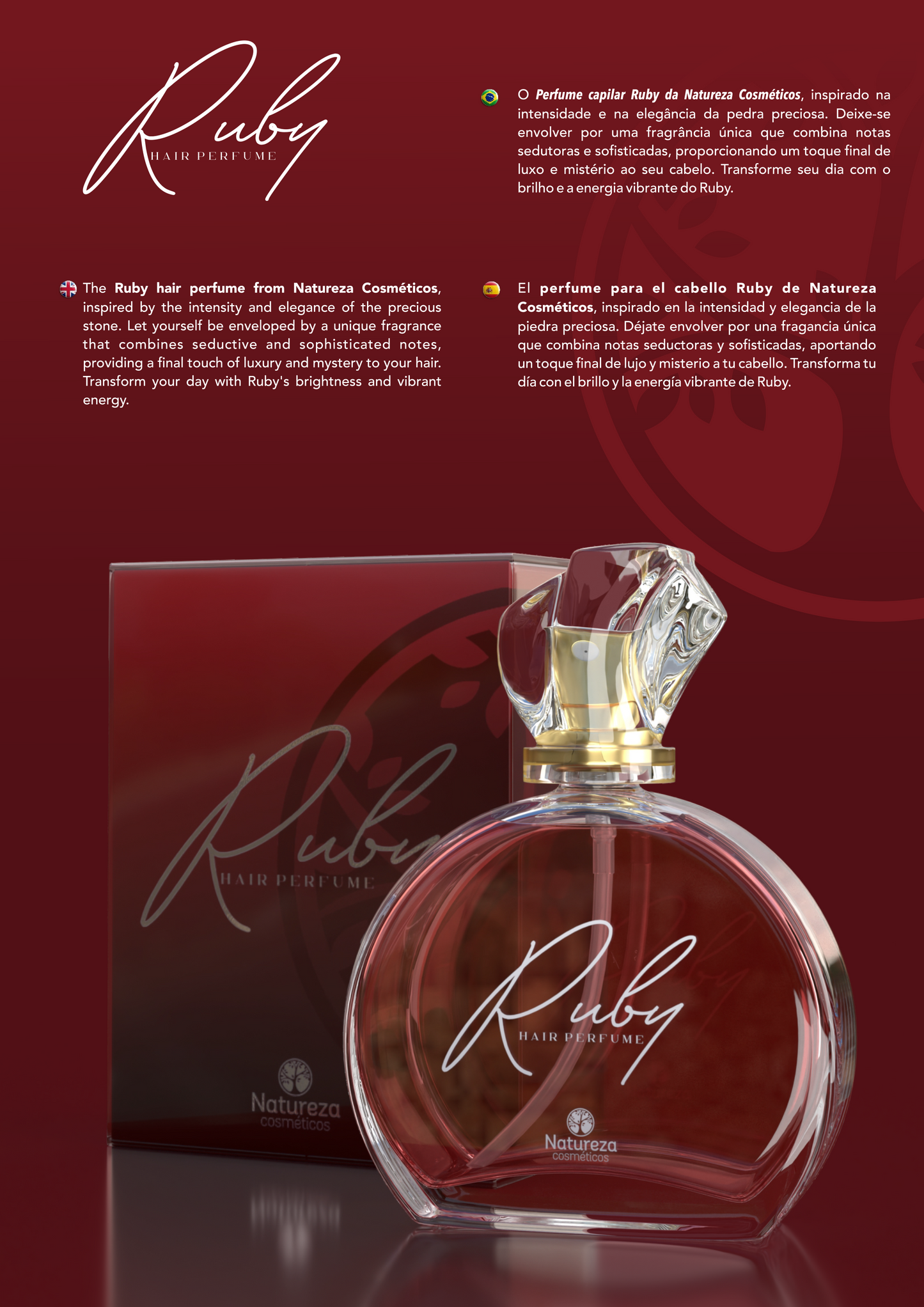 Natureza Cosmeticos - Ruby Hair Perfume (50ml)
