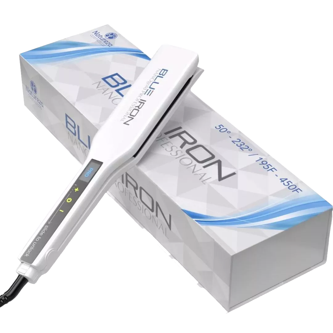 Natureza Cosmeticos - NANOgold BLUE IRON (Hair Straightening IRON)
