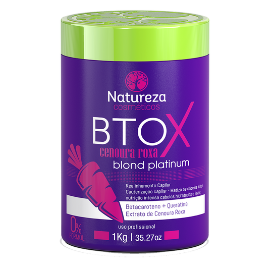 Natureza Cosméticos - NTOX Cenoura 35oz (Tratamento de Botox Capilar)