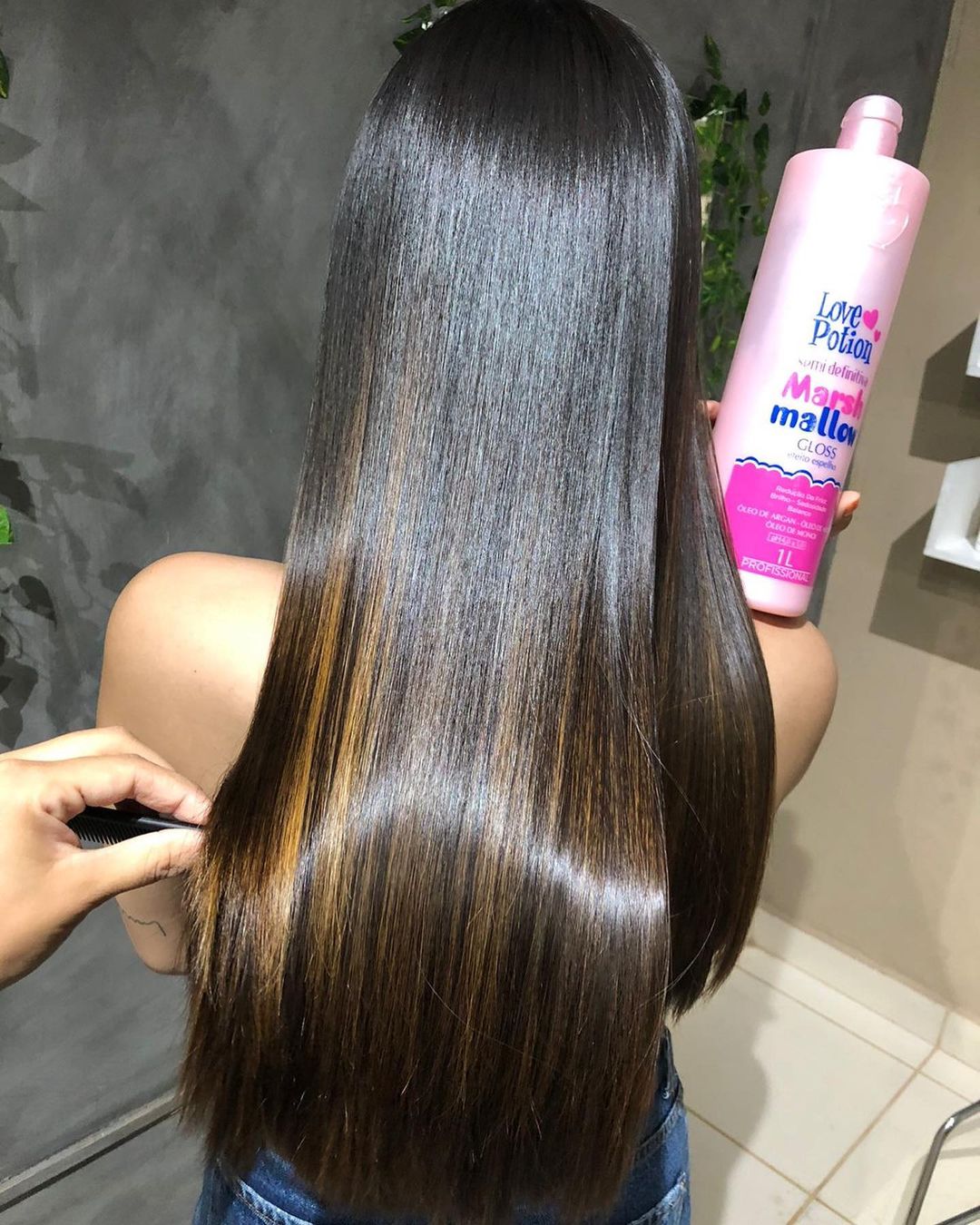 Love Potion Cosméticos - Brilho MarshMallow (Kit de Alisamento Capilar Orgânico Nanoplastia)