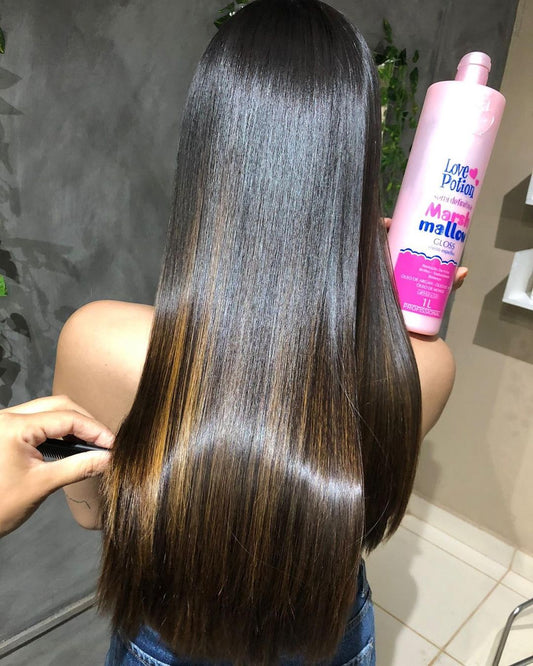 Love Potion Cosméticos - Brilho MarshMallow (Kit de Alisamento Capilar Orgânico Nanoplastia)
