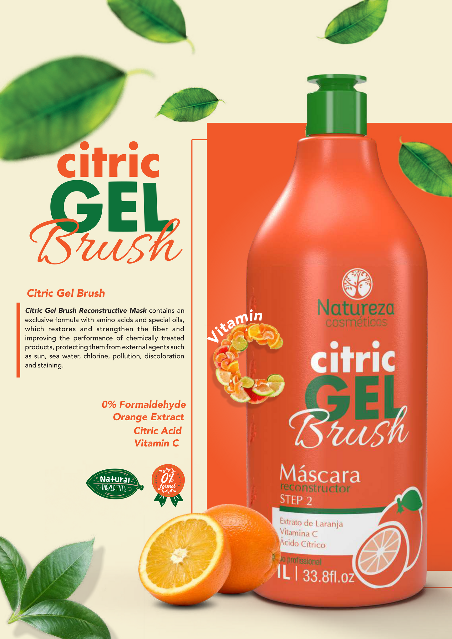 Natureza Cosmetics - Citric Gel Brush (2-step Nanoplasty Kit)