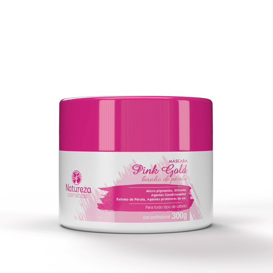 Natureza Cosmeticos - Banho de Perola Pink Gold Mascara (Hair Mask 300g)
