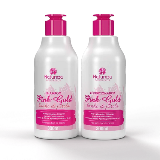 Natureza Cosmeticos - Banho de Perola Pink Gold Home Care (Home Care Kit)