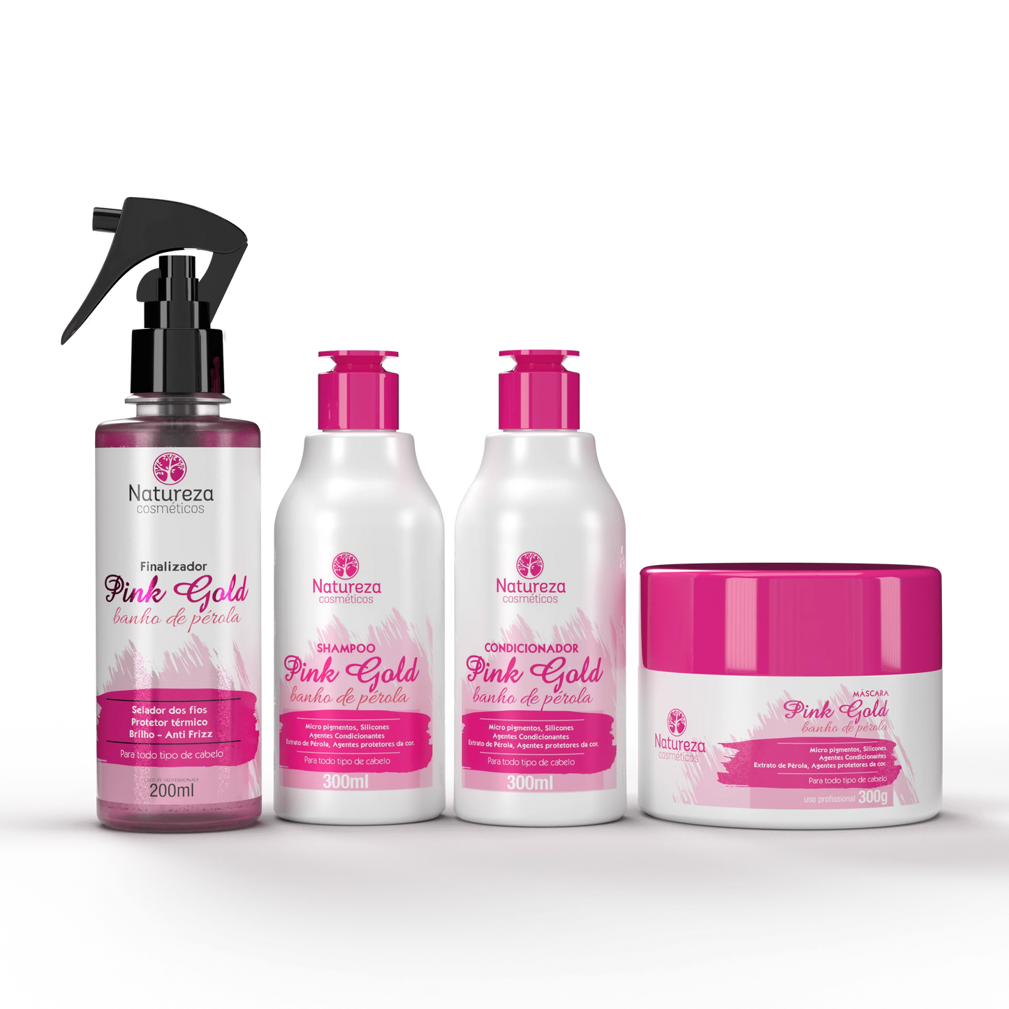 Natureza Cosmeticos - Banho de Perola (Pink Gold Bundle)
