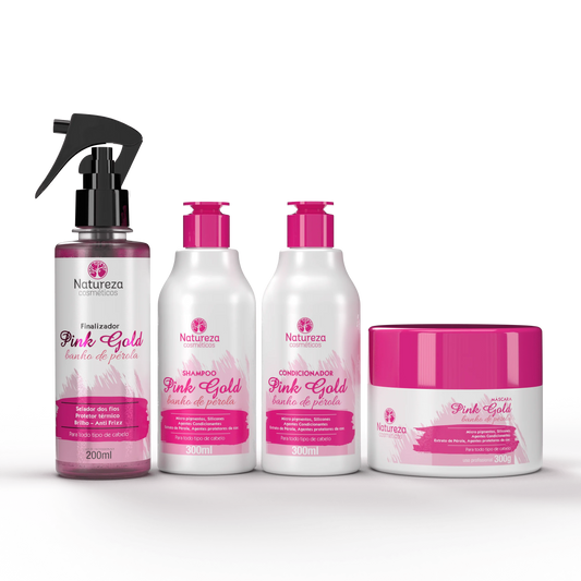 Natureza Cosmeticos - Banho de Perola (Pink Gold Bundle)
