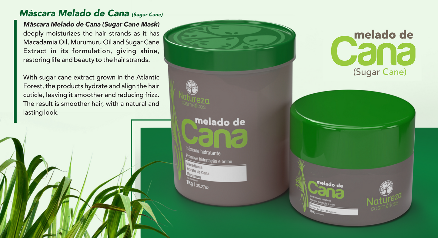 Melado de Cana - Sugar Cane Hair Mask (Natureza Cosmeticos America Restoration Mask 1kg)